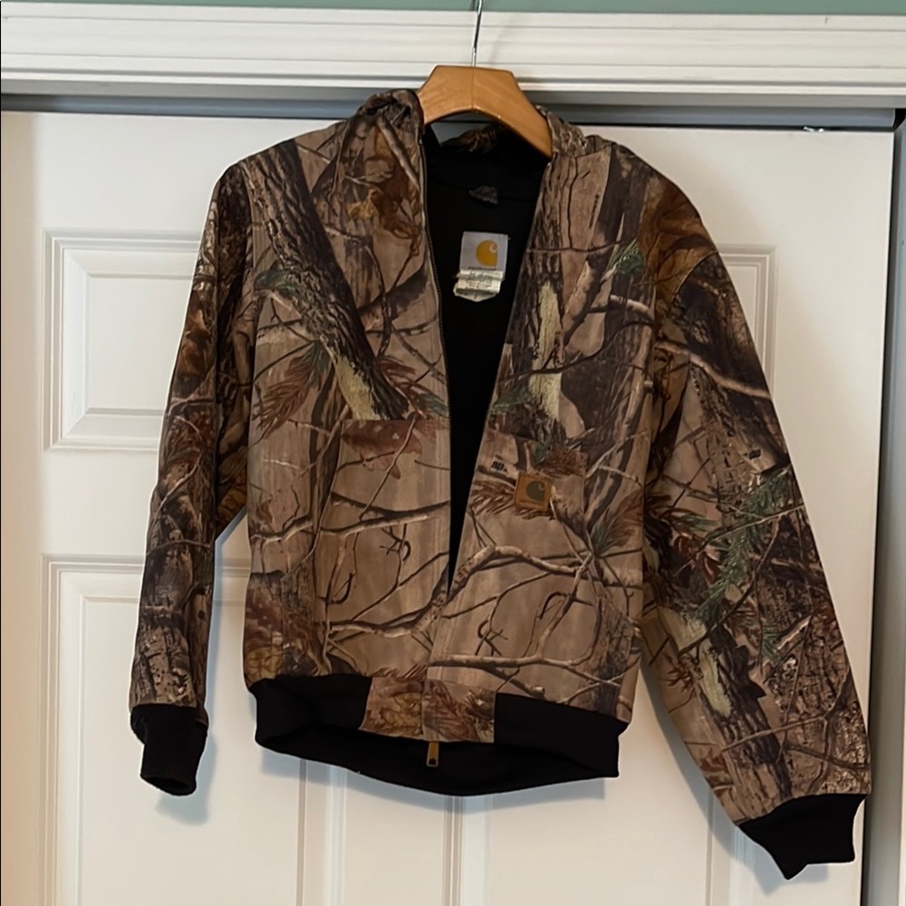 Carhartt Camo Hooded Jacket Boys